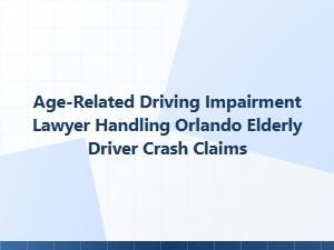 Orlando Lawyer for Elderly Driver Crash Claims