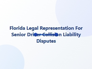 Florida Legal Help for Senior Driver Collision Liability