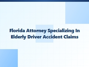 Florida Attorney Advocating for Elderly Driver Safety